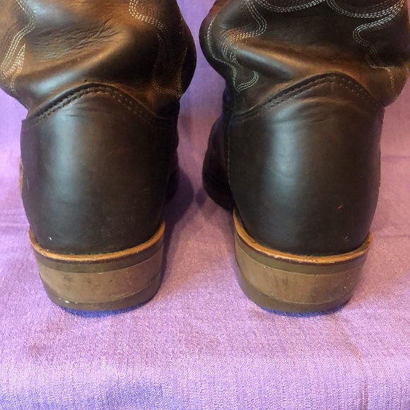 Used Men’s Double H Gel Ice Work Cowboy Boots Size 10.5D DH1552 Brown - Picture 7 of 13